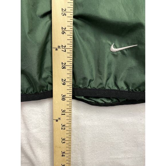 Vintage 90's Nike Gray Tag Pullover XL Green 1/4 Zip 90s Spell Out Y2K - Picture 9 of 9